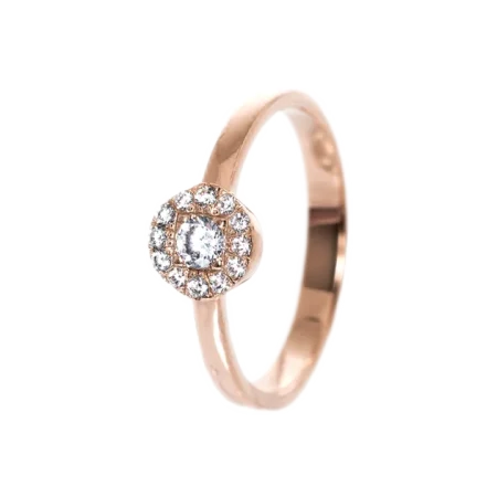 Inel aur 14K cu diamante – Model i002B