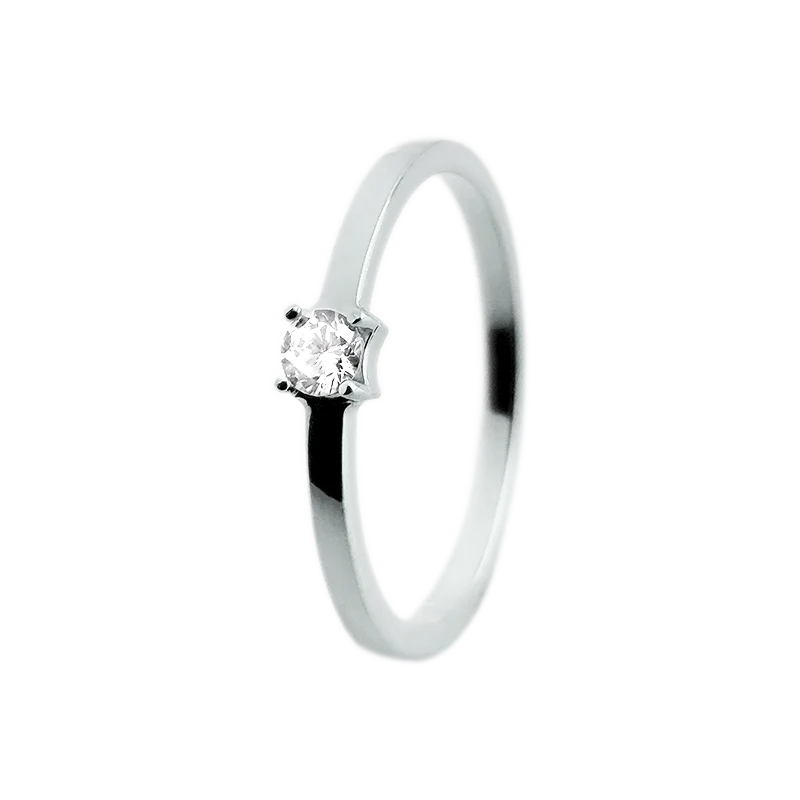 Inel aur 14K cu diamante – Model i003 (0.1ct)