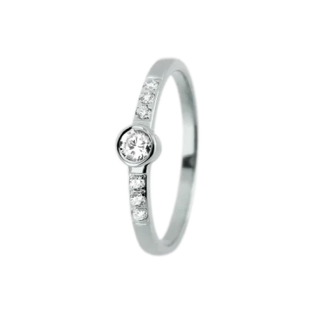 Inel aur 14K cu diamante – Model i004 (0.19ct)