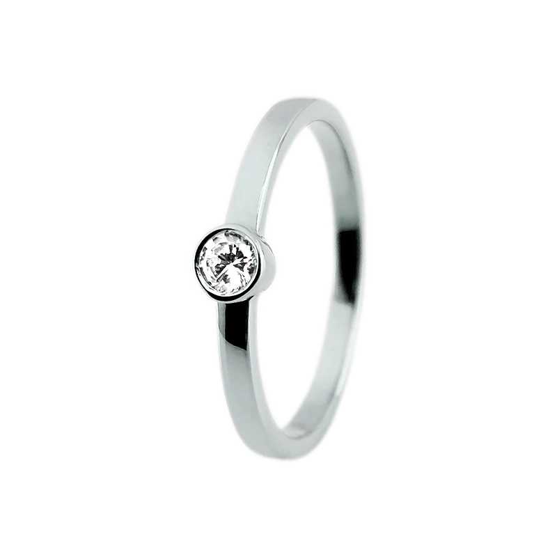 Inel aur 14K cu diamante – Model i004B (0.1ct)