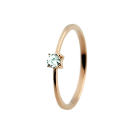 Inel aur 14K cu diamante – Model i005 (0.1ct)