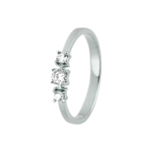 Inel aur 14K cu diamante – Model i007 (0.17ct)