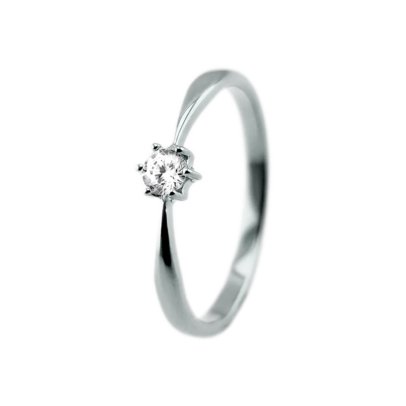 Inel aur 14K cu diamante – Model i008 (0.1ct)