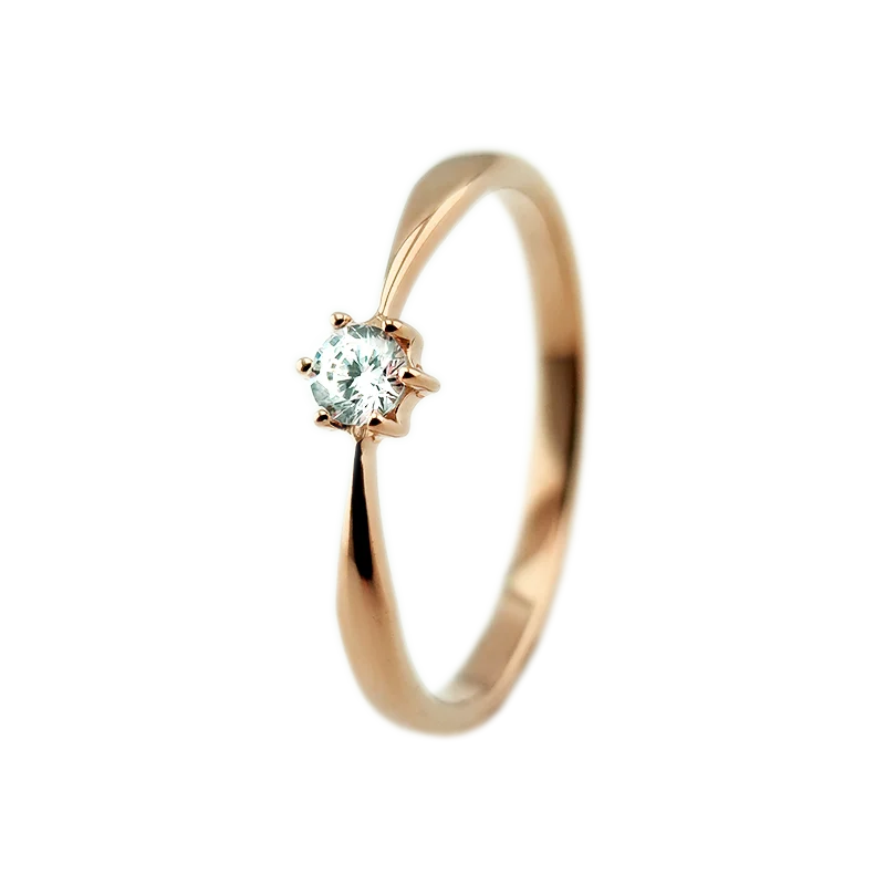 Inel aur 14K cu diamante – Model i008 (0.1ct)