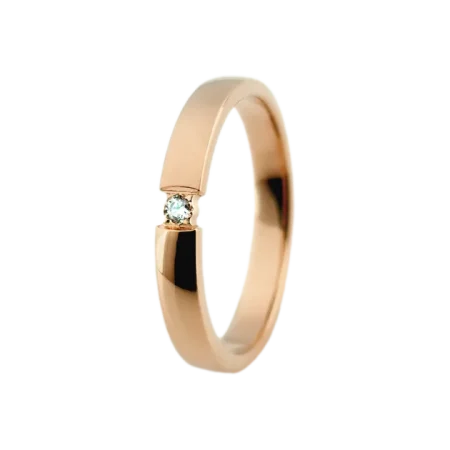 Inel aur 14K cu diamante – Model I011 (0.02ct)