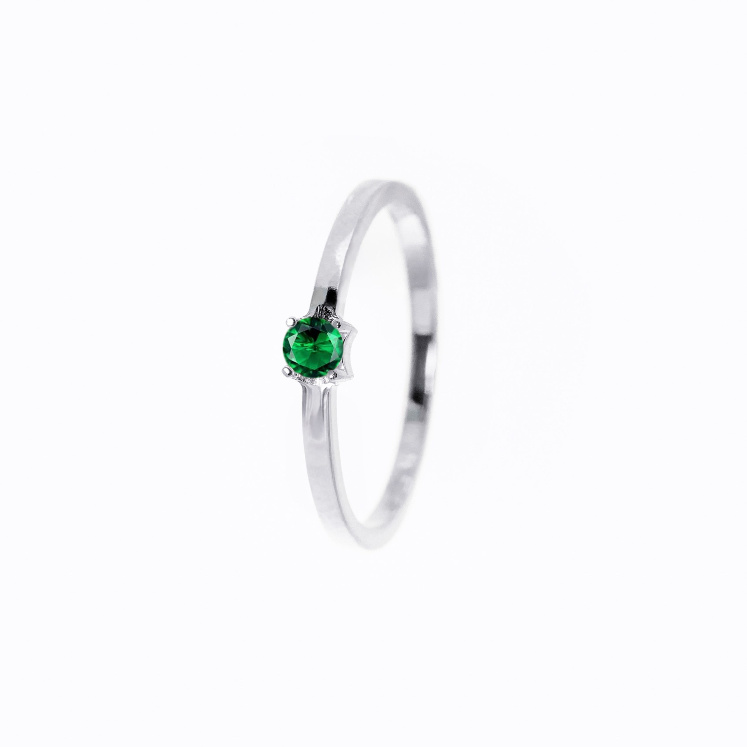 Inel aur 14K cu smarald – Model i003 - imagine 2