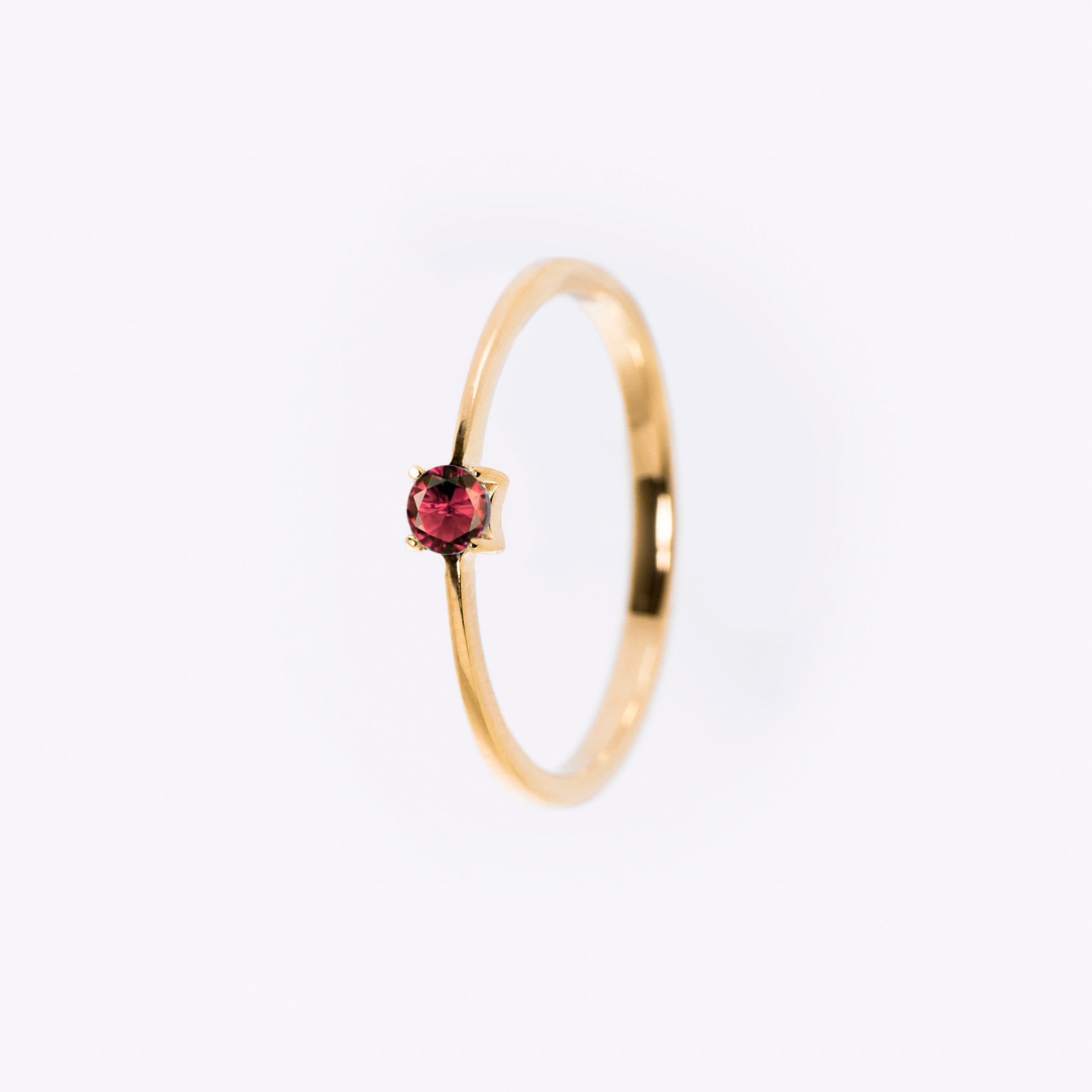 Inel aur 14K cu rubin – Model I005