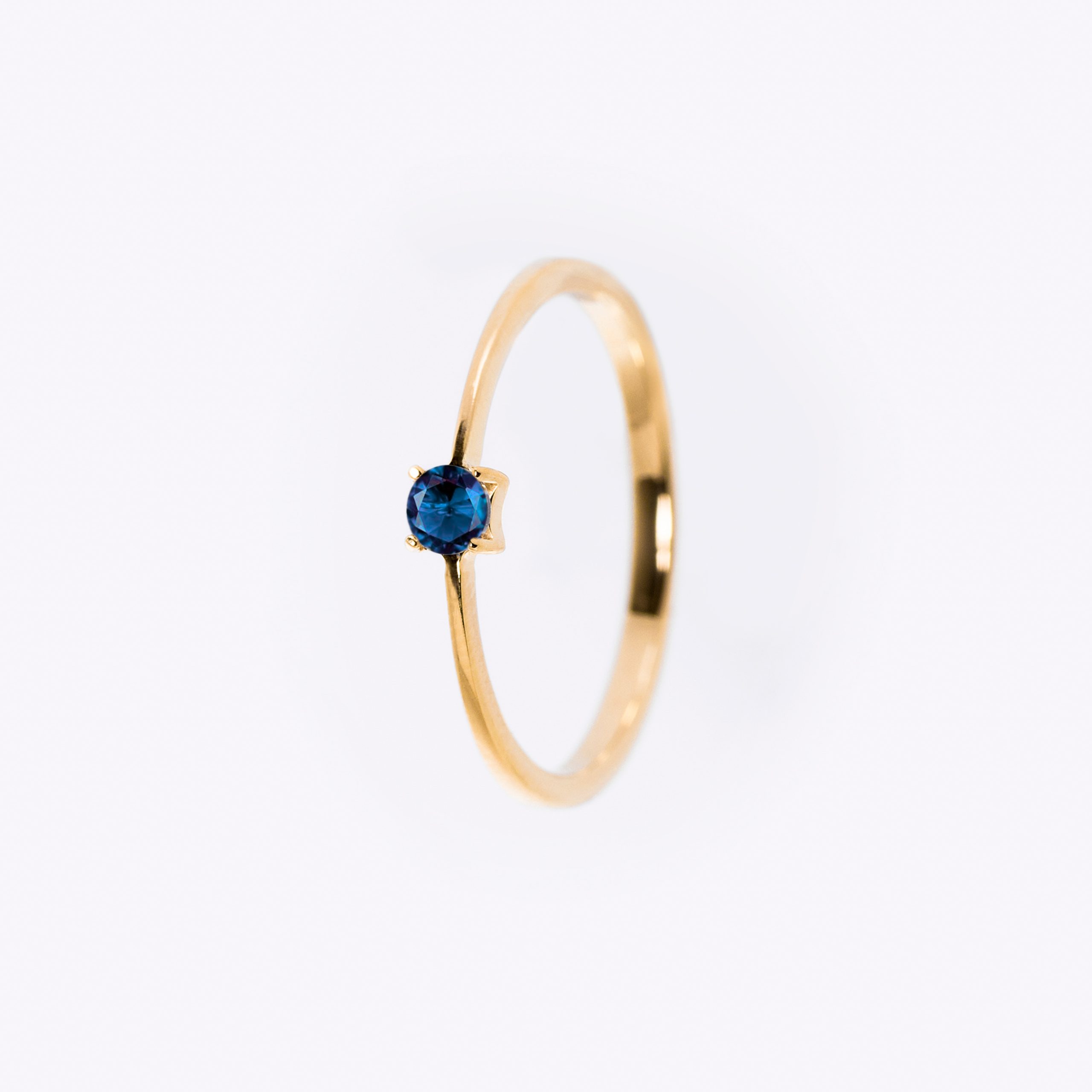 Inel aur 14K cu safir – Model I005
