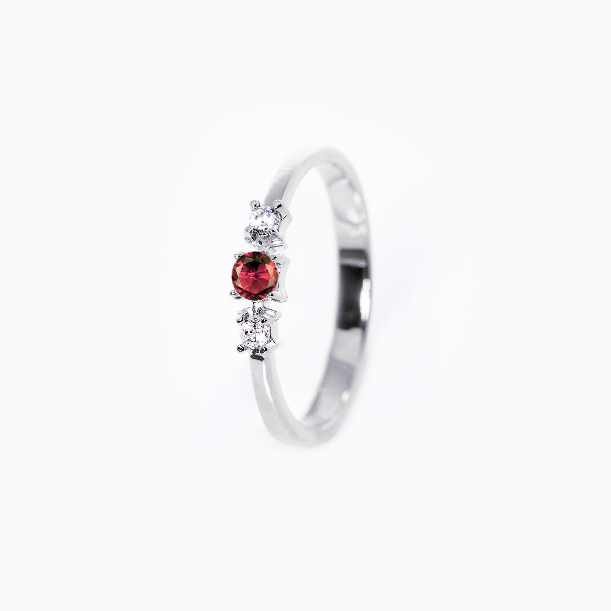 Inel aur 14K cu rubin si diamante– Model I007