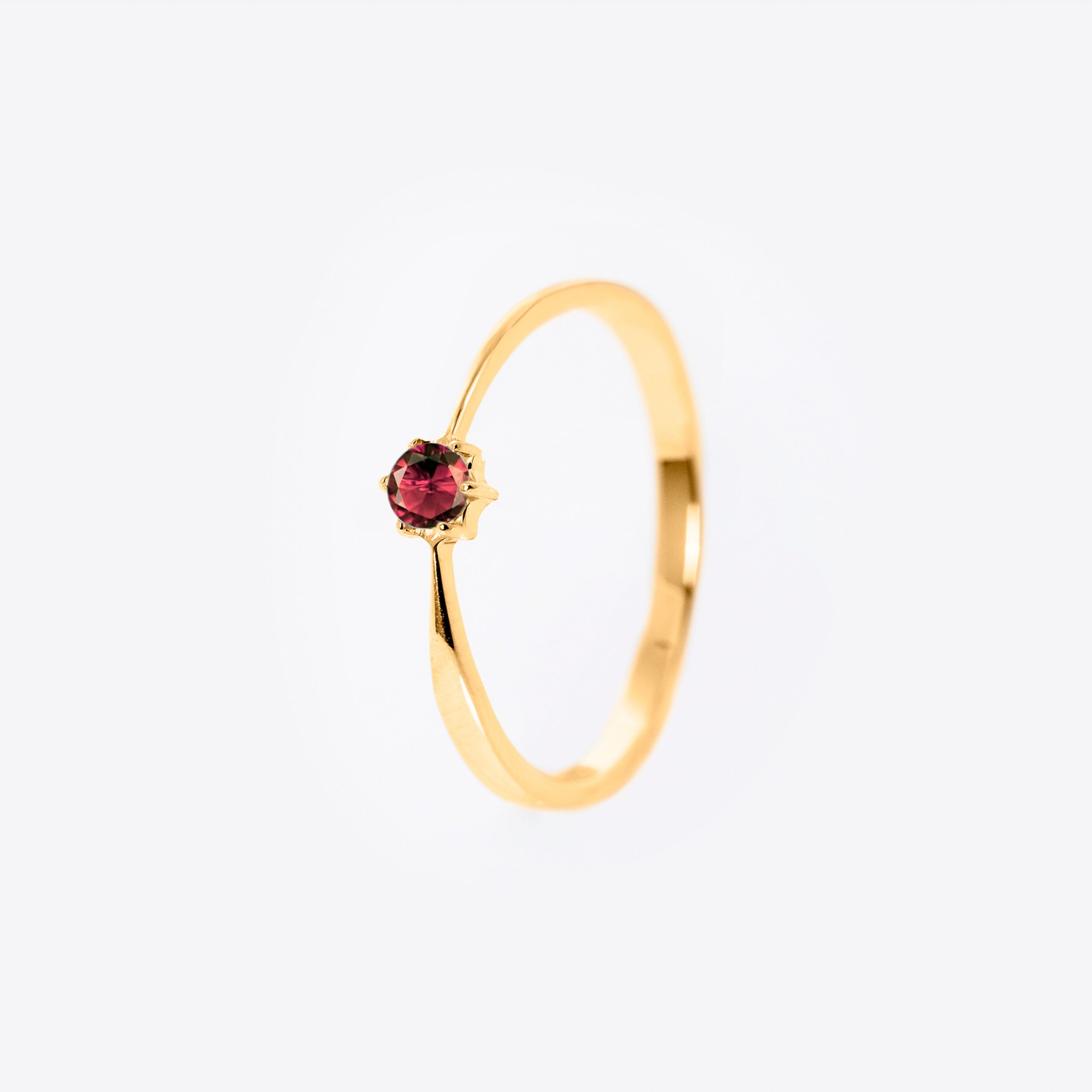 Inel aur 14K cu rubin – Model I008