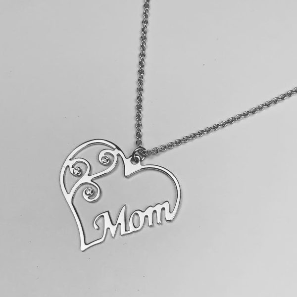Colier Mom și inimă M19