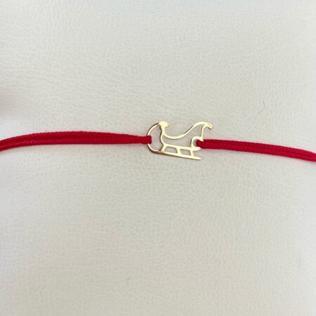 Brățară șnur săniuță aur 14k
