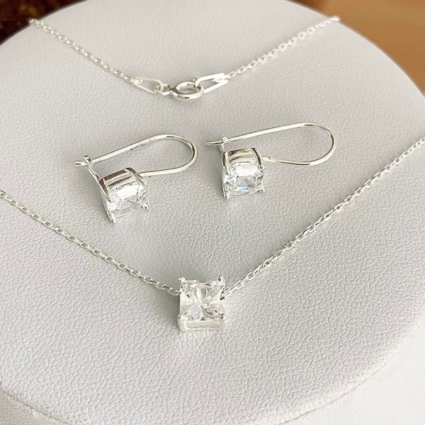 Set Colier și Cercei Argint S479D