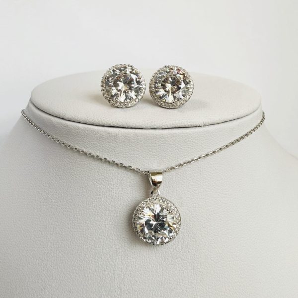 Set din argint cu zirconii S497A